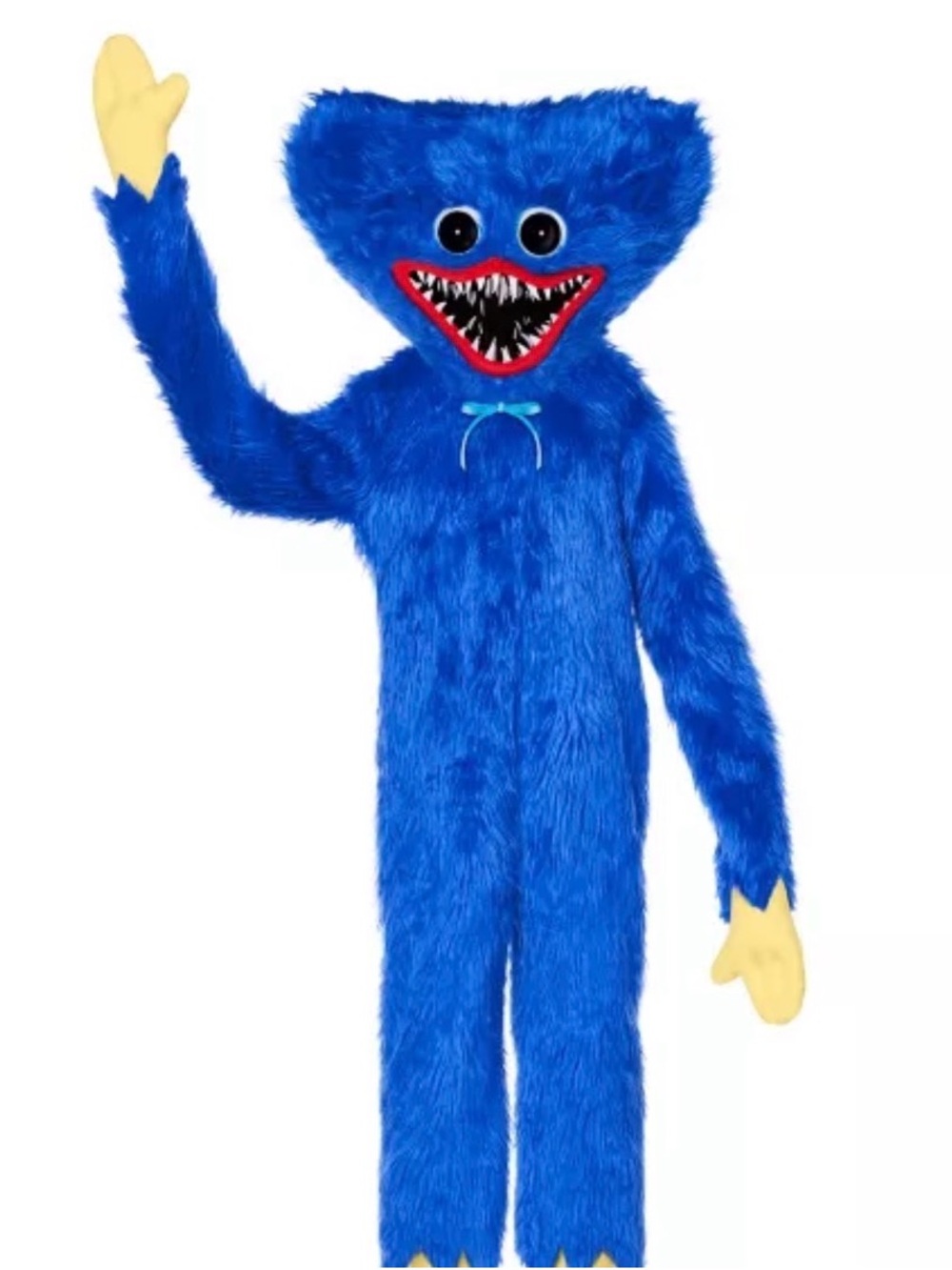 Spirit Halloween Plush 2 PC Huggy Wuggy Costume - Poppy Playtime - Sz XL (14-16)